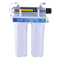 Miniq-machine de purification d'eau, avec robinet en acier UV, 3 étapes