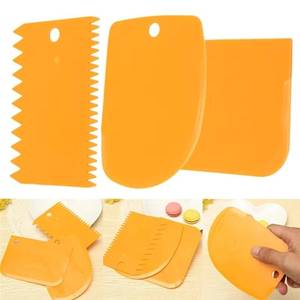 <b>Silicone</b> DIY Decorating <b>Tool</b> Pastry Cream with Toothed Edge Fondant Cutter Scraper for Cake Baking - Product Image 3