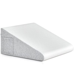 Almohada de espuma viscoelástica triturada de doble capa triangular ajustable de fábrica, soporte suave ideal para cama, respaldo y soporte para dormir - Product Image 6