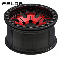 Nouvelles jantes en alliage d'aluminium forgé sur mesure, 16, 17, 18 pouces, design concave, jantes profondes, PCD 114,3 mm, jantes tout-terrain brillantes avec beadlock