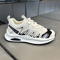 Sneakers de sport de luxe Solomona Design, rehaussantes, avec empeigne en mesh et doublure en coton doux pour hommes