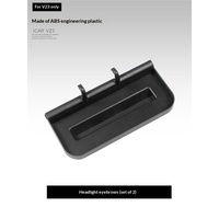 Accessoire spécial pour modification intérieure : Organisateur d'extension de boîte de rangement de console centrale ICAR V23 en plastique personnalisable