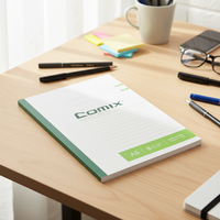 COMIX - Fournitures scolaires créatives en gros avec logo personnalisé, adaptées aux étudiants, aux bureaux et aux réunions - Bloc-notes de bureau souple A5