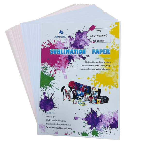 100gsm White Paper Sublimation Sheets for Desktop Printer Sub Press A4/A3+ Sizes Instant Drying Heat Transfer
