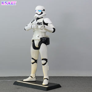Statue de Stormtrooper grandeur nature de <span class=keywords><strong>Star</strong></span> <span class=keywords><strong>Wars</strong></span> Sculpture de décoration de maison en résine - Product Image 3