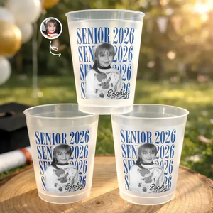Gobelets en plastique PP jetables givrés personnalisés sans BPA <span class=keywords><strong>avec</strong></span> logo, 12 oz et 16 oz, pour cadeaux de fête de remise de diplôme <span class=keywords><strong>avec</strong></span> <span class=keywords><strong>photo</strong></span> - Product Image 3