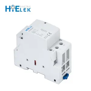 2 Phase Contactor Professional Design Single Phase Contactor 230V AC Magnetic 2 Pole 2NO Contactor 32A 40A 63A