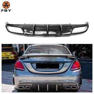 Diffusore Paraurti Posteriore di Alta Qualità in Stile OTM in Fibra di Carbonio per Mercedes Benz W205 Classe C C63 Berlina <span class=keywords><strong>2017</strong></span>+ Kit Carrozzeria in Fibra di Carbonio - Product Image 1