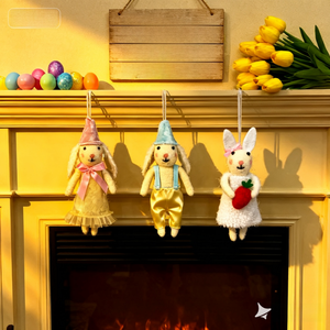 Ornement Lapin de Pâques ou Fille Ange en Feutre Mélange Polyester-Laine, Fait Main, Écologique, Non Toxique, Jouet en <span class=keywords><strong>Peluche</strong></span> Personnalisable, Décoration d'Usine - Product Image 5