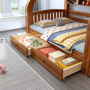 Giường Tầng Cho Trẻ Mới Biết Đi Với Giường Tầng Trượt Có Cầu Thang Ngăn Kéo - Product Image 2