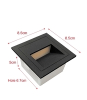 Applique murale LED 3W étanche pour extérieur, éclairage de marche, d'escalier, de coin encastré, et de jardin