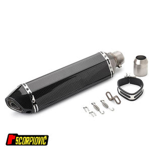 Sistema de Escape para Motocicleta de 470 mm al por Mayor, Escape de Acero Inoxidable de 51 mm para Cuatrimotos y Motos de Cross, para la Serie de Aleación de Titanio <span class=keywords><strong>Akrapovic</strong></span> - Product Image 2
