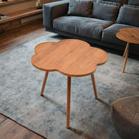Table basse moderne nordique en bois massif durable avec garantie d'un an pour la maison, les petits appartements, le salon, la chambre, l'angle du canapé
