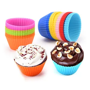 Yeniden silikon pişirme bardaklar Muffin gömlekleri Taza De Silicona Para Muffin kolay temiz silikon kek kalıbı Bakeware