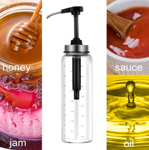 กระบอกแก้วใส่น้ำมันพร้อมหัวปั๊มสำหรับน้ำมันปรุงอาหาร 500 มล. - Product Image 6