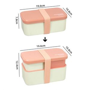 กล่องข้าวเด็กน่ารักแบบใหม่ ใช้ซ้ำได้ อุ่นได้ ป้องกันการรั่วซึม 4 ช่อง กล่องพลาสติกใส่อาหารกลางวันสำหรับเด็กนักเรียน ปลอดสาร BPA - Product Image 3