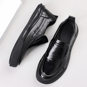 Zapatos Sin Cordones para Hombre, Nueva Colección de Primavera, Suela Gruesa Antideslizante, Cuero Genuino, Zapatos Casuales de Negocios, Cómodos y Duraderos - Product Image 3