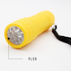 For QXMOVING Promotional 9 LED <strong>Torch</strong> Keychain ABS Material Mini Flashlight Waterproof Small EDC Giveaway <strong>Keyring</strong> - Product Image 2