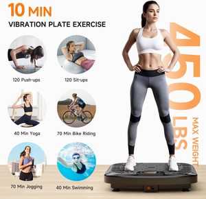 CZFIT Plaque vibrante 3D ultra-mince pour fitness et massage Crazy Fit – Meilleure vente, qualité supérieure, meilleur prix – Machine à vibrations musculaires - Product Image 3