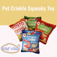 Jouet en peluche grinçant et couineur pour animaux de compagnie, style croustilles, résistant aux morsures, jouet doux pour chien