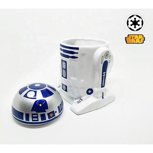 Tazas de café de cerámica r2d2 con logotipo personalizado 3d para regalos - Product Image 4