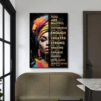Inspiration abstraite femme noire africaine affiche belle toile peinture avec Art déco Design maison décorative mur Art