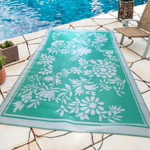 Tapis de garde design personnalisé imperméable lavable en plastique recyclé polypropylène PP intérieur extérieur patio camping 9x12 - Product Image 2