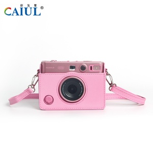 Sakura poudre rétro appareil photo sac <span class=keywords><strong>Instax</strong></span> <span class=keywords><strong>Mini</strong></span> <span class=keywords><strong>EVO</strong></span> étui de protection en cuir PU pour photographie numérique accessoires de caméra vidéo - Product Image 3