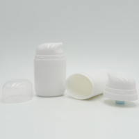 Flacon pompe sans air en plastique PP de 50 ml et 100 ml pour lotion, sérum, crème, écran solaire, nettoyant visage, emballage cosmétique