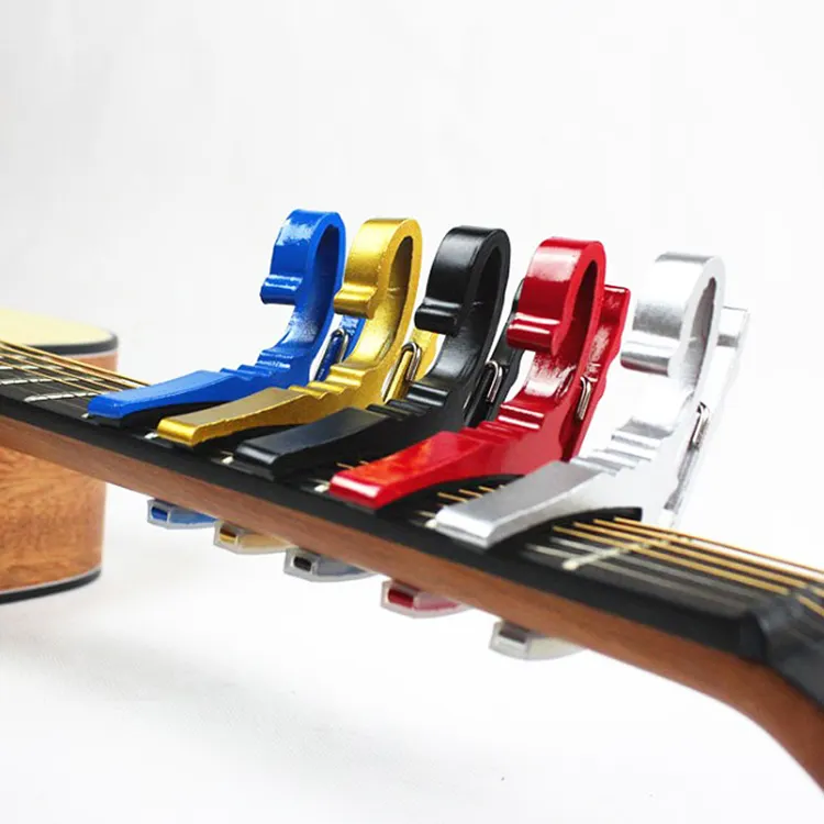 Hot Sale Colorful Zinc alloy small crasp capo guitar made in china