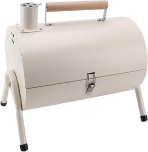 <span class=keywords><strong>Barbecue</strong></span> portable pliable de luxe moderne double face de haute qualité en métal revêtu de poudre avec grille de cuisson chromée et cheminée - Product Image 4