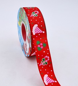 Custom Winter Christmas <b>Ribbon</b> Bespoke Name Print For Holiday Gift Bag Decoration - Product Image 5