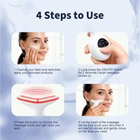 Eveekon 2026 Masajeador Eléctrico Portátil para Rostro y Cuello con Vibración para el Cuidado de la Piel, Dispositivo de Masaje Facial Antiarrugas