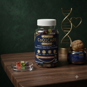 Gummies de vitalité CoQ10 avec logo personnalisé, vente en gros OEM, saveur fruitée végétalienne, gummies à mâcher moelleux sans colorants artificiels, marque privée en vrac - Product Image 2