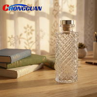 Bouteilles diffuseurs de parfum en verre transparent rhombique sans fumée pour aromathérapie, 150 ml