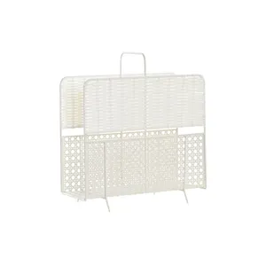 Portariviste in Vimini e Metallo 36.5x15x41 - Product Image 1