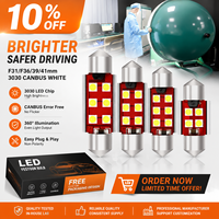 G-View Canbus sans erreur LED 31mm 36mm 39mm 41mm 3030 6SMD C5W C10W Ampoule LED automobile sans polarité 12V 24V