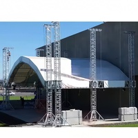 Système de treillis et de scène en alliage d'aluminium 6061-T6, certifié CE, portable, assemblé, pour concerts en plein air, mariages, performances, stand de DJ