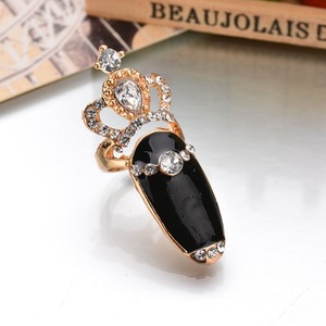 LLU-29 Mode Bijoux Émail Diamant Couronne Bague <span class=keywords><strong>de</strong></span> Phalange - Product Image 4