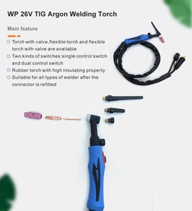 TIG Phụ Kiện Mỏ Hàn Ống Kính Khí Cứng Đầu 4 # ~ 12 # Bộ Cốc Thủy Tinh Cho WP-17/Đèn Pin 18/26 - Product Image 6