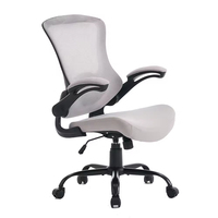 Chaise de bureau exécutive moderne de haute qualité en tissu avec design ergonomique et base pivotante réglable en hauteur pour le bureau à domicile