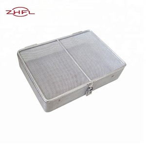 ตะกร้าเก็บของสแตนเลสสำหรับใช้ในครัวหรือทางการแพทย์ ตะกร้าลวดฆ่าเชื้อพร้อมบริการเชื่อม - Product Image 4