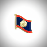 GREPAS GIFTS Épinglette drapeau Belize 1 pouce, épinglette patriotique pour chapeau, épinglette de pays du monde