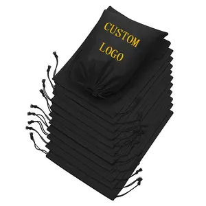 Custom LOGO Reusable Designer Drawstring Bags Custom String Backpack Large Cotton Drawstring Bag Logo