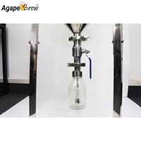 Système de refroidissement de réservoir de collecte de levure de bière artisanale de haute qualité, fermentateur conique avancé, réservoir de fermentation 60L