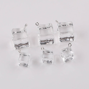 Ornements en acrylique en forme de glaçon 12MM/18MM, accessoires de bijoux DIY, décorations pour la maison - Product Image 1
