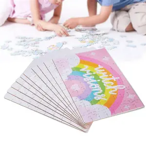 Custom Patroon Legpuzzels Voor Kinderen Sublimatie Puzzel Blanks Met Papieren Doos