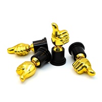 Trophées de récompense « Thumbs up » 5 pouces en plastique doré, petit trophée, récompenses de bureau, cadeaux, célébrations, jeux sportifs, fête, compétition, cadeau
