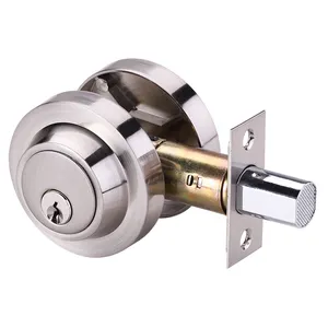 Household High Security Door Lock Deadbolt Zinc Alloy Single Head Cylinder Deadbolt Safety Lock