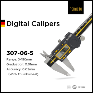 Asimeto 0-6" 0-150mm Waterproof Electronic Caliper <b>Measuring</b> <b>Tool</b> Four-Button Pointed Digital Caliper - Product Image 2